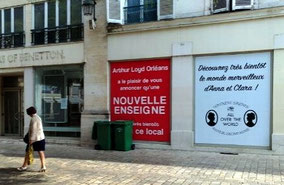 A Orléans, annonce d'une "nouvelle enseigne" (une marque, pas la nature du commerce)) 