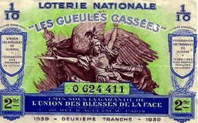 billet de loterie des gueules cassées