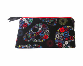 Kosmetiktasche/Schminktasche skull totenkopf blumen