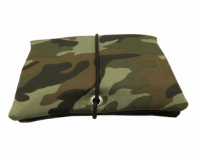 Tabaktasche Tabakbeutel Drehertasche Camouflage Tarnmuster Schwarz Blättchenspender Blättchenentnehmer
