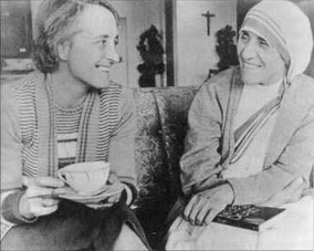 Elisabeth Kübler-Ross & Mutter Teresa / Bildrechte/Quelle: http://ekr.france.free.fr/destin.htm