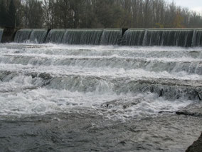 Umtragestelle am Wehr bei km 9,2