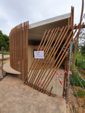 Baño público en el Jardín del Túria