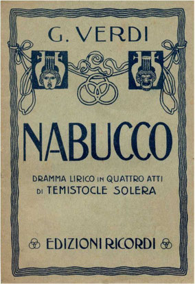 La copertina del Libretto Nabucco