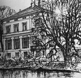 Zeichnung  Gästehaus des Hamburger Senats