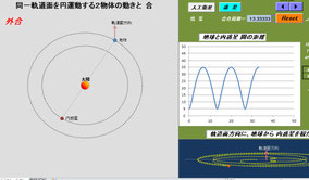 Excel版物理シミュレーション　惑星との合と衝(138)