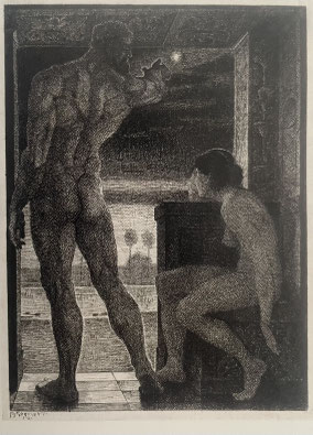 Bruno Seener: "Der Abendstern", Tusche und Feder auf Papier, 1917, © Görlitzer Sammlungen