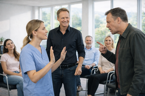 psychologisch fundiertes Belastungs- und Handlungstraining für medizinische Teams / Praxis-Teams mit wichtigen kommunikationspsychologischen Bewusstmachungen, Techniken, Übungen und Rollenspielen für den Umgang mit schwierigen Patienten