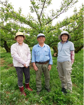 森加茂子製造責任者　森文彦代表　森あゆみ営業担当の写真