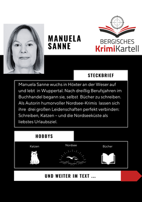 Bergisches KrimiKartell Steckbrief Manuela Sanne