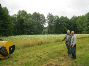 Bei der Flächenpflege (Foto: LBV ABMIL)