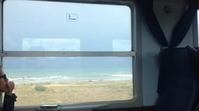 Trenitalia Fenster Ausblick Adria Meer