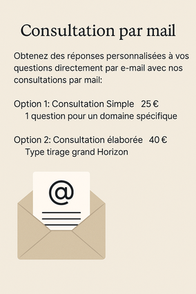 Consultation de Tarot par mail avec Roger Dzoltan – choisissez entre la formule simple ou la consultation élaborée, où que vous soyez.