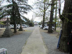 米子八幡神社境内参道