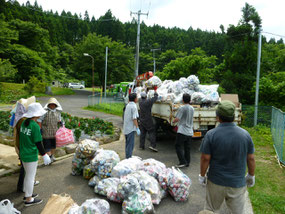 室根１区　資源ごみ回収