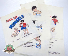 Vintage cloth book 1950, Quiet book, Fabric book