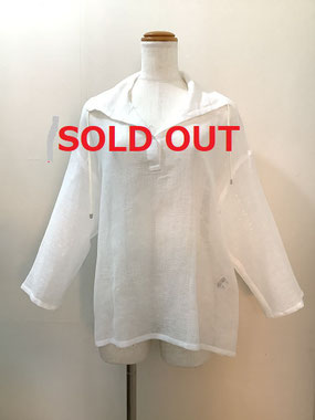ROBE（ローブ）41-IS23ブラウス38サイズ綿60％ 麻40％　￥17,380（税込）