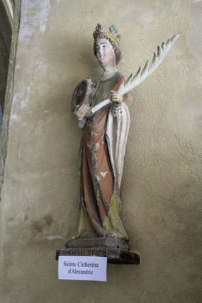 Bild: Statue Sainte Catherine d´Alexandrie in der Chapelle Notre-Dame de Penhors  