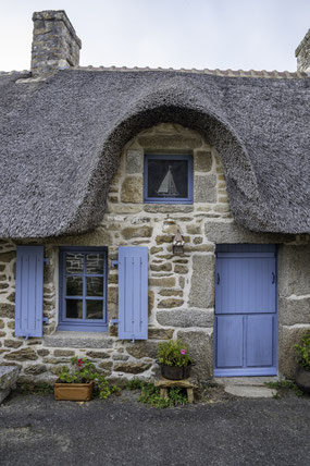 Bild: Kérascoët das bewohnte Museumsdorf, in der Bretagne  