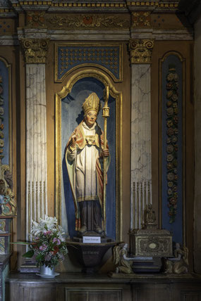 Bild: Statue von Saint-Eutrope in der Chapelle Notre-Dame de Penhors 