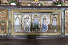 Bild: Unterer Teil des Hauptaltar in der Chapelle Notre-Dame de Penhors 