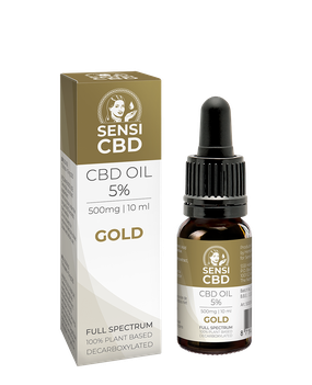 10 ml 5% CBD Oil Gold contains 500 mg CBD € 11.95