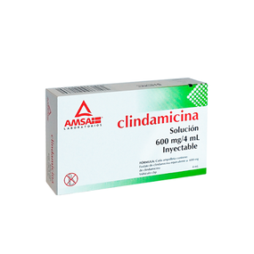 CLINDAMICINA INY. 600MG/4ML C/1 GE AMSA