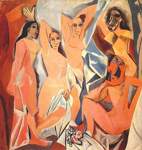 Pablo Picasso, Les Demoiselles d'Avignon, 1907, New York, MoMa