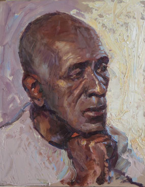 'Ed'. Oil on panel 14" x 11".