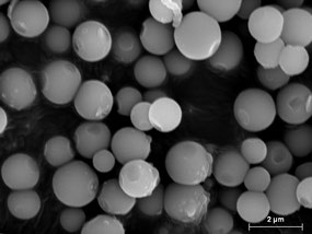 Microcápsulas silíceas de absorbentes de UV