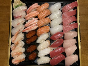 Fresh sushi made with seafood from Toyama Bay, famous for its exceptional freshness