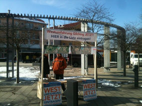 19.02.2015 Info-Stand am Marktplatz