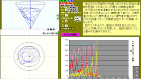 Excel版物理シミュレーション　倒立円錐形内側に投入された物体-２(69-2) 