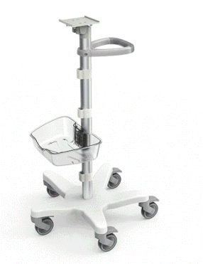PM-H  ヘビーデューティー 生体情報モニタ用ロールスタンド スライドインマウントプレート付き  最大荷重：15kg、