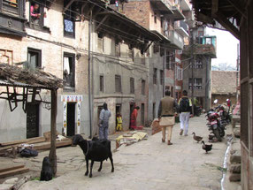 Gasse in Khokana