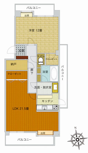 八事雲雀ヶ岡パークホームズ平面図