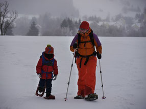 Schneeschuhtour von der Bergstadt Platten zur Hütte "Cervenajama", 6. Januar 2019