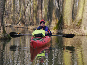 Winterpaddeln im Spreewald mit dem Bootsverleih Richter in Lübbenau, 08.02.2025