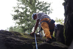 Mittwochsklettern am Kuhstall, unteres Göltzschtal, 31.07.2024