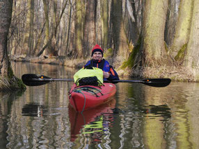 Winterpaddeln im Spreewald mit dem Bootsverleih Richter in Lübbenau, 08.02.2025