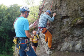 Klettern am Kappelstein im Göltzschtal, 11.08.2021