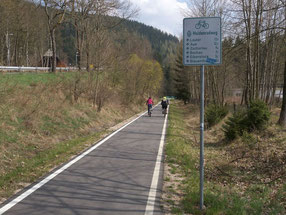 Radweg Wolfsgrün - Aue