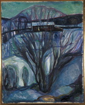 Winter Night, 1923, Öl auf Leinwand. (Foto: (c) Kunstsammlung NRW)