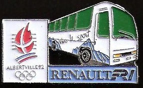 Renault FR1 "J.O Alberville 92" : Base chromée / C COJO 1991 / 38x23 mn