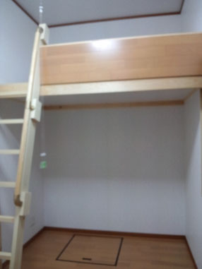 特殊な部屋　　一つの部屋に２つのロフト