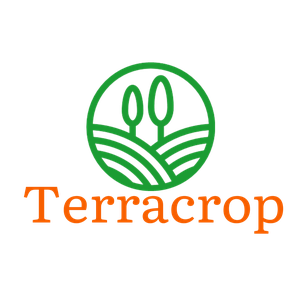 Getreide und Mais, Schriftzug Terracrop zero waste