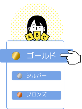 3種類のサービス種類から選べる