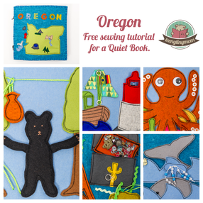 Quiet book Oregon Tutorial touch feel toddler