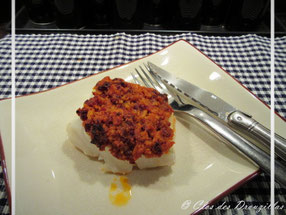 Pavé de cabillaud en croûte de chorizo