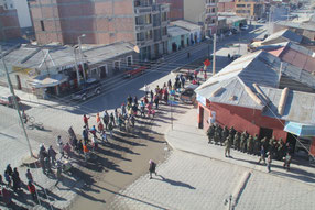 manifestation à Uyuni